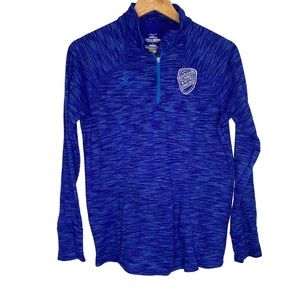 Women’s Mizuno DryLite Performance Quarter Zip Top Summit Nitro Volleyball Large